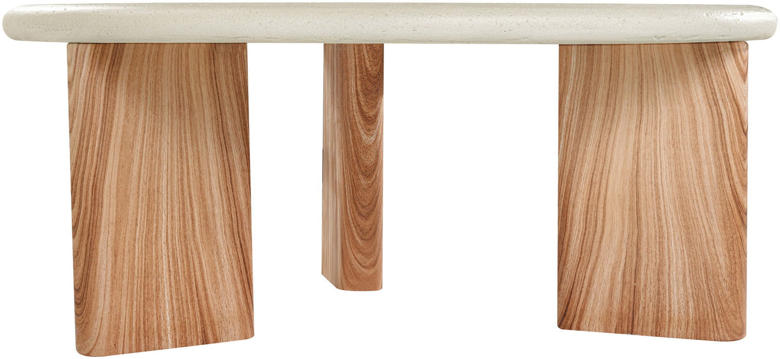 Avaya - Concrete And Fiberglass Indoor / Outdoor Coffee Table - Simple Home Plus