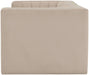 Rummi - Velvet Performance Fabric Upholstered 2 Piece Modular Loveseat - Simple Home Plus