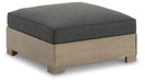 Citrine Park - Brown - Ottoman With Cushion - Simple Home Plus