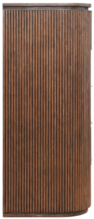 Astrid - Solid Wood And Oak Veneer Chest - Simple Home Plus