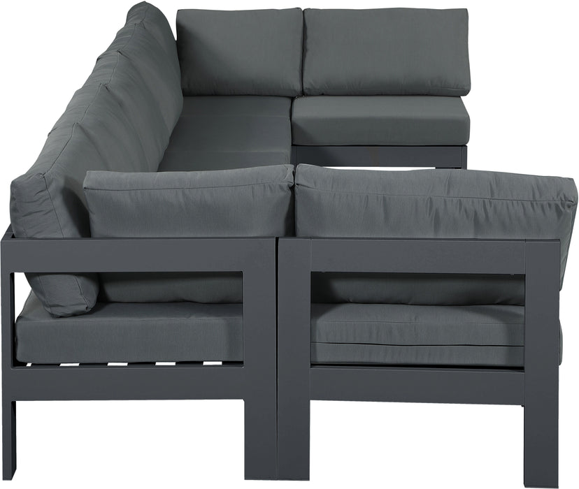 Nizuc - Outdoor Patio 7 Piece Modular Sectional With Gray Frame - Simple Home Plus