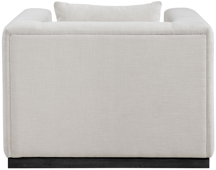 Alfie - Linen Textured Fabic Chair - Simple Home Plus