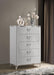 Cassia - 5-Drawer Bedroom Chest Of Drawers - White High Gloss - Simple Home Plus