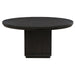 Leandro - 60" Round Dining Table - Burnished Black - Simple Home Plus