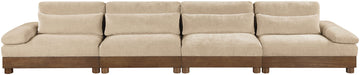 Turin - Chenille Fabric Upholstered Modular Sectional - Beige - Simple Home Plus