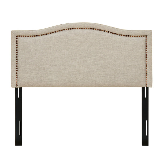 Nadine - Queen Upholstery Headboard - Natural - Simple Home Plus
