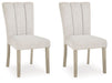 Larawyn - Dining Upholstered Side Chair (Set of 2) - Bisque - Simple Home Plus