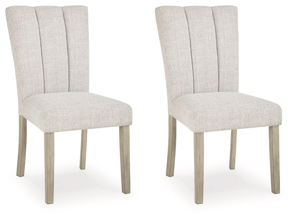 Larawyn - Dining Upholstered Side Chair (Set of 2) - Bisque - Simple Home Plus