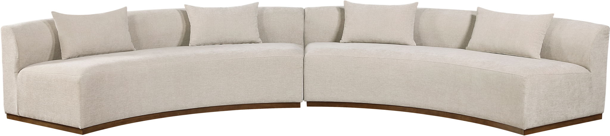 Avanti - 182.5" Chenille Fabric Upholstered 2 Piece Modular Sectional - Simple Home Plus