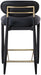 Riccio - Stool - Black And Gold Frame - Simple Home Plus