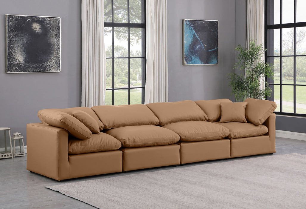 Indulge - Faux Leather 4 Seat Modular Sofa - Simple Home Plus
