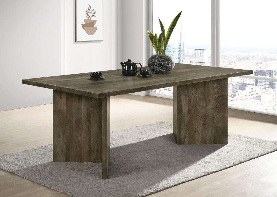 Tyler - Solid Wood Dining Table - Mango Brown - Simple Home Plus