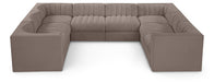 Rummi - Velvet Performance Fabric Upholstered Modular Sectional - Simple Home Plus
