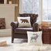 Bear - Square Berber Pillow - White - Simple Home Plus