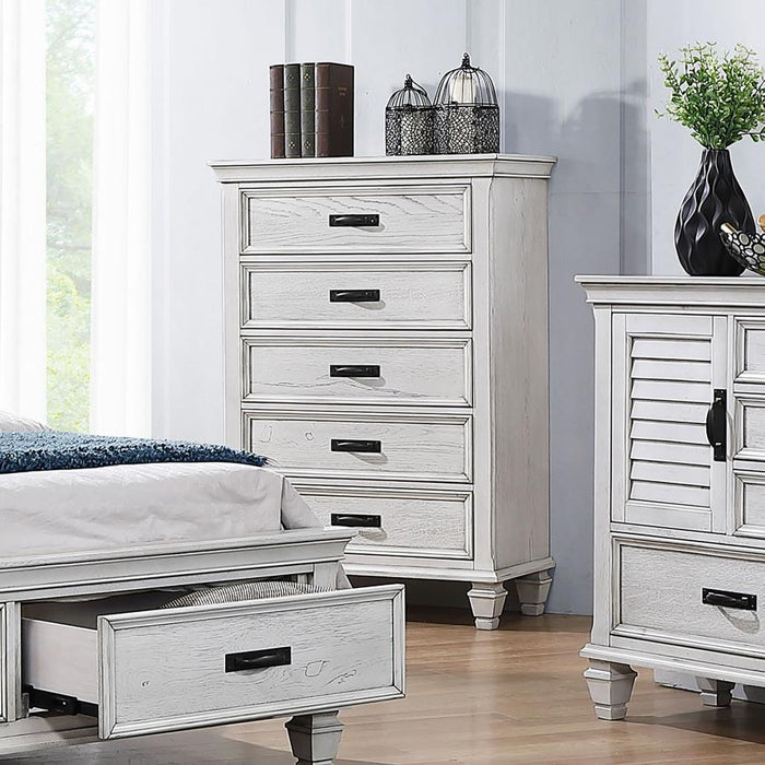 Franco - 5-Drawer Bedroom Chest - Simple Home Plus