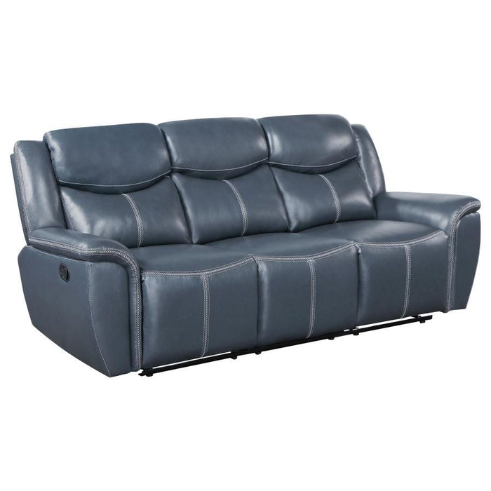 Sloane - Upholstered Reclining Sofa Set - Simple Home Plus
