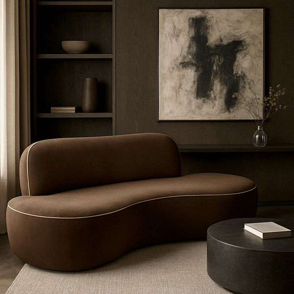 Swerve - Velvet 77" Upholstered Loveseat