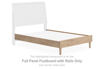 Cielden - Full Panel Footboard With Rails - Tan - Simple Home Plus