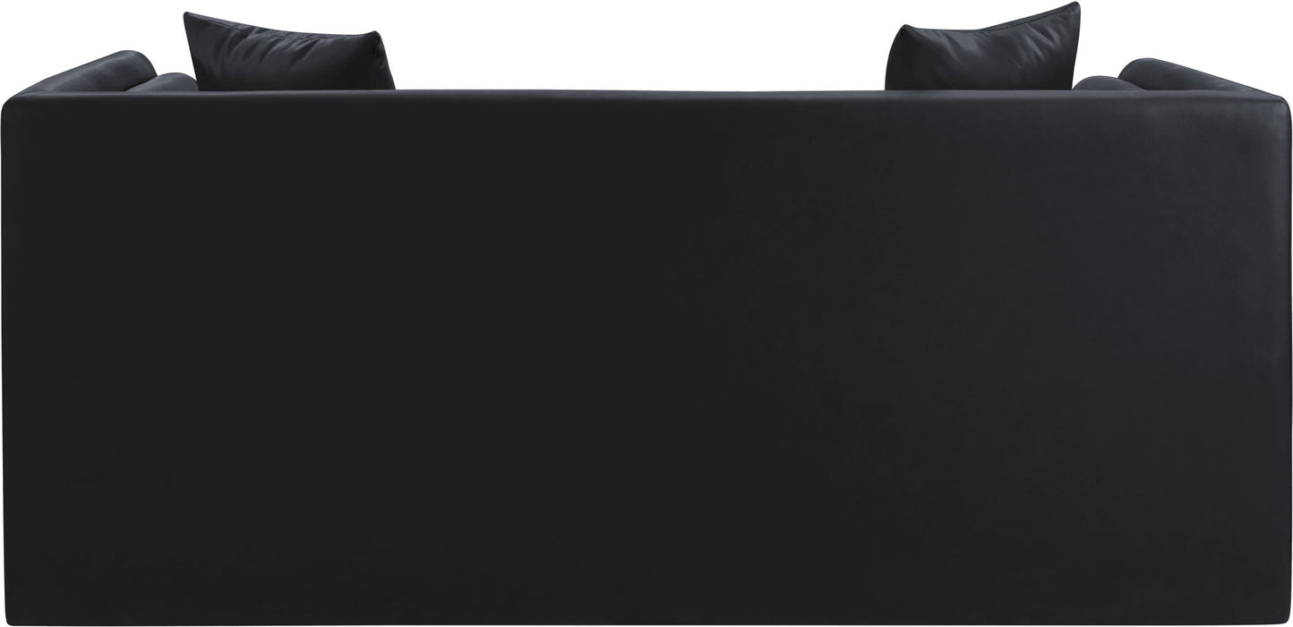 Everett - Vegan Leather Upholstered Loveseat - Simple Home Plus