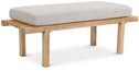 Naya - Chenille Fabric Bench - Cream - Simple Home Plus