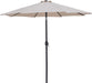 Fiji - Aluminum Patio Umbrella With Square Teak And Black Base - Simple Home Plus