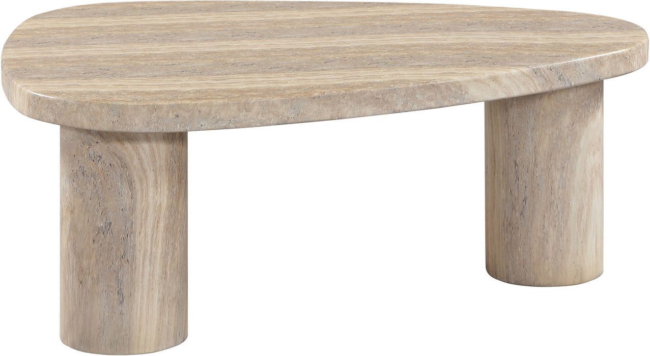 Teramo - Traverine Concrete Indoor/Outdoor Coffee Table - Simple Home Plus