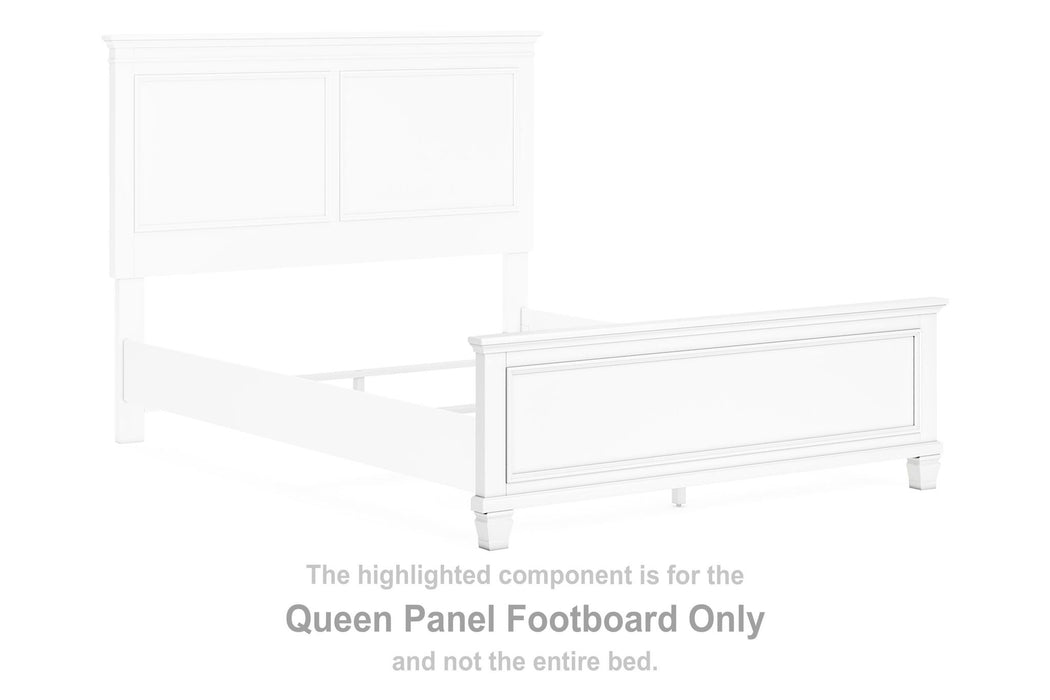 Fortman - Queen Panel Footboard - White - Simple Home Plus