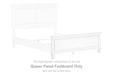 Fortman - Queen Panel Footboard - White - Simple Home Plus