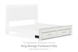 Zuraleus - King Storage Footboard - White - Simple Home Plus