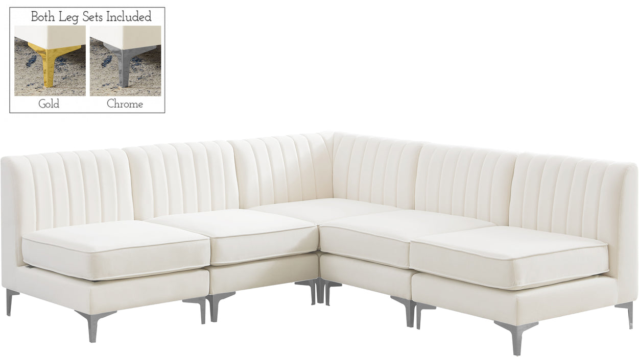 Alina - 5 Piece Armless Sectional - Simple Home Plus