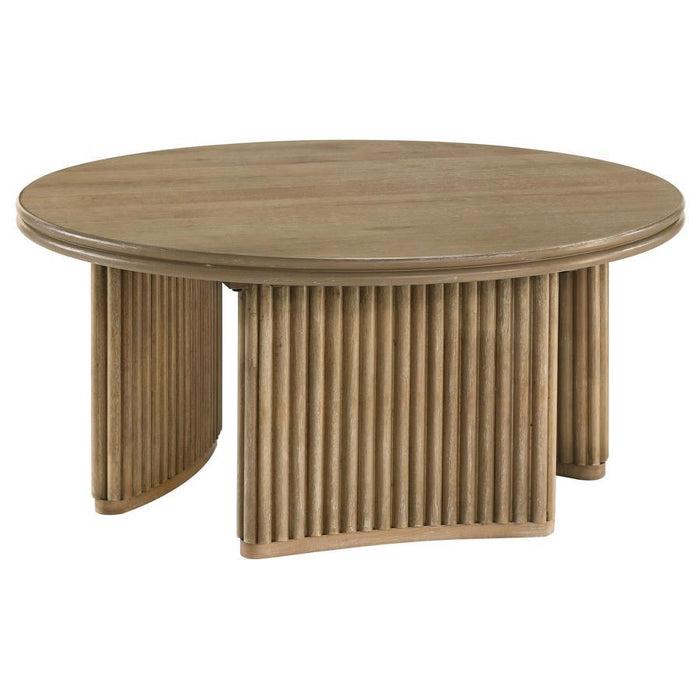 Adina - Round Wood Table - Simple Home Plus