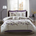 Holly - California King 8 Piece Comforter Set - Purple - Simple Home Plus
