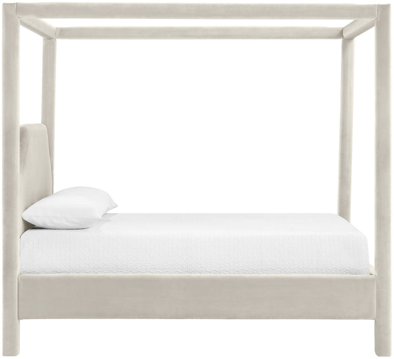 Dawson - Velvet Upholstered Bed - Simple Home Plus