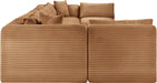 Shaggy - Fabric 8 Piece Modular U-Shaped Armless Sectional - Simple Home Plus