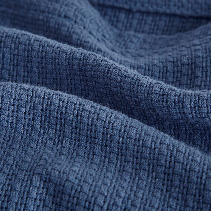 Freshspun Basketweave - King Blanket - Navy - Simple Home Plus