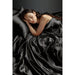 Satin - Wrinkle - Queen Free Luxurious (Set of 6) - Black - Simple Home Plus