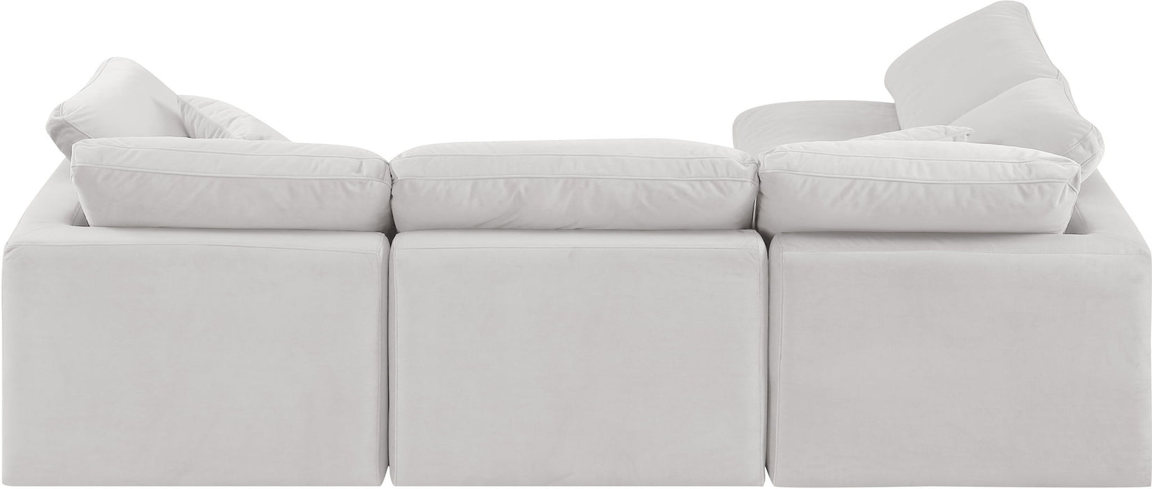 Indulge - Velvet 4 Piece Modular Sectional - Simple Home Plus
