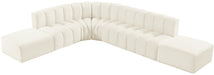 Arc - Velvet 7 Piece Corner Modular Sofa - Simple Home Plus