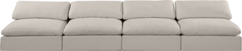 Comfy - Linen Modular Armless Sofa 4 Seats - Simple Home Plus