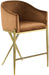 Xavier - Counter Stool with Gold Legs - Simple Home Plus