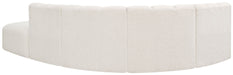 Arc - Boucle Fabric 5 Piece Corner Modular Sofa - Simple Home Plus