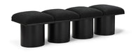 Pavilion - 4 Piece Modular Bench With Black Base - Simple Home Plus