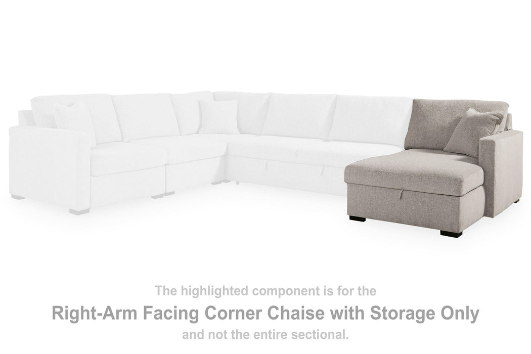 ModMax Luxe - RAF Corner Chaise With Storage - Flint - Simple Home Plus