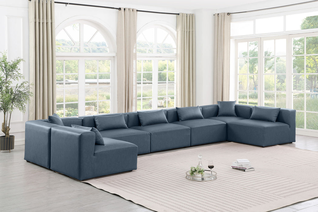 Cube - 7 Piece Modular U-Shaped Sectional - Simple Home Plus