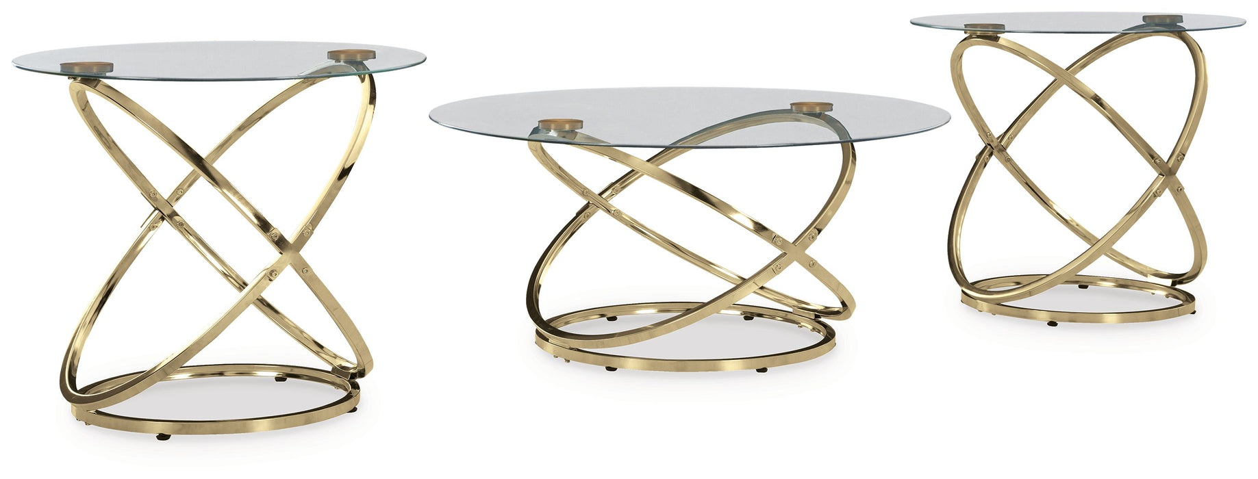 Crimonti - Champagne - Occasional Table Set (Set of 3) - Simple Home Plus