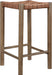 Entwine - Vegan Leather Upholstered Backless Counter Stool - Painted Brown - Simple Home Plus