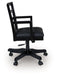 Wildenauer - Brown / Black - Home Office Swivel Desk Chair - Simple Home Plus