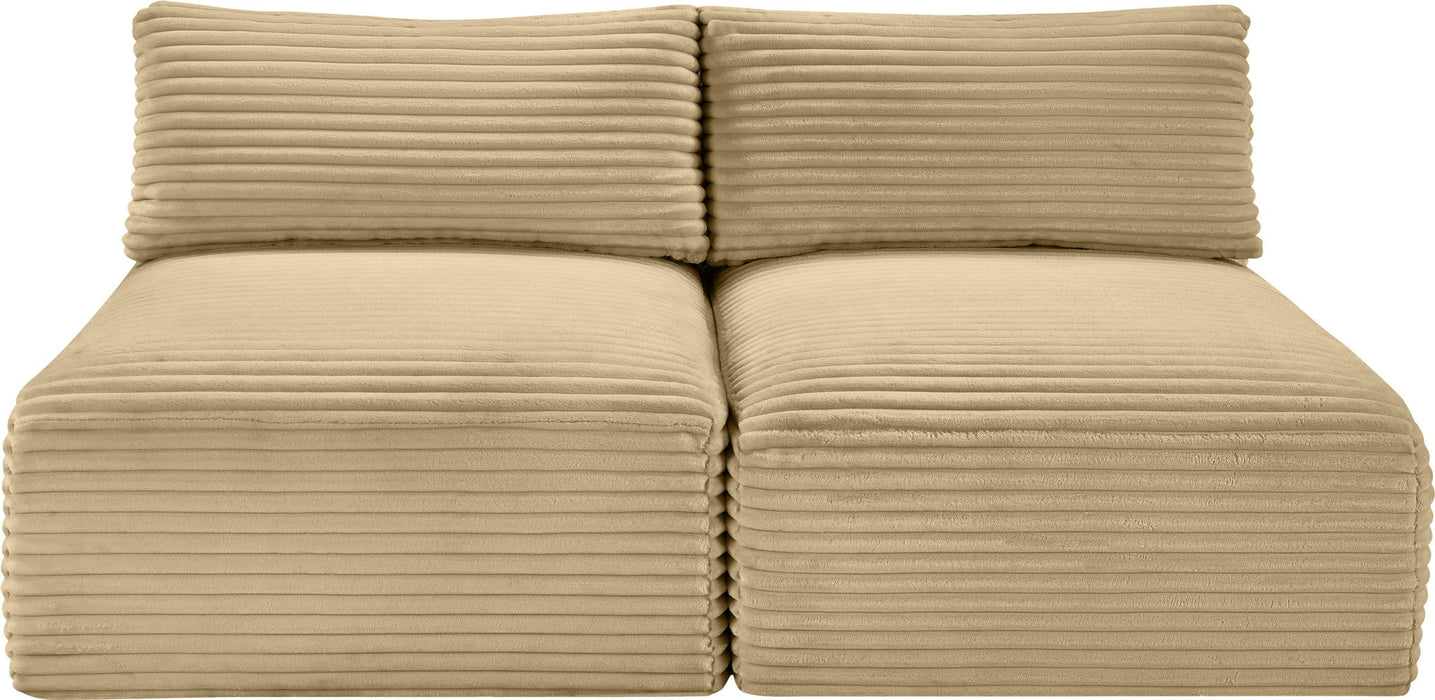 Shaggy - 2 Seat Modular Armless Sofa - Simple Home Plus