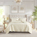 Versailles - 3 Piece King Champagne Quilt Set - Champagne - Simple Home Plus
