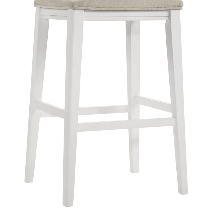 Jane - Contemporary Transitional Wood Bar Height Kitchen Bar Stool - Simple Home Plus